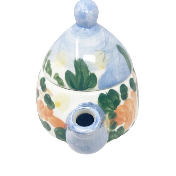BELLA CASA By GANZ Mini Teapot Hand Painted Floral - Picture 3 of 7